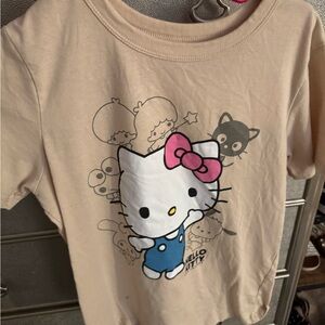 Hello Kitty Kids T-Shirt - Cream and Pink